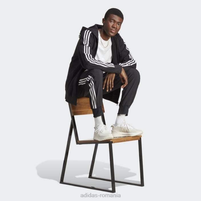 Adidas essentials french terry 3 dungi hanorac cu fermoar complet alb fashion bărbați alb negru 2JBN14547