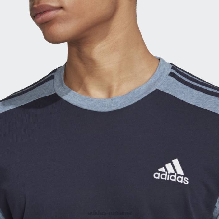 Adidas essentials mélange tee ink adidas bărbați cerneală/cerneală metalică 2JBN7038