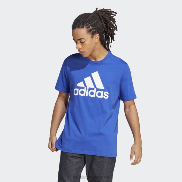 Adidas essentials tricou cu logo mare din tricou albastru adidas bărbați albastru 2JBN13536
