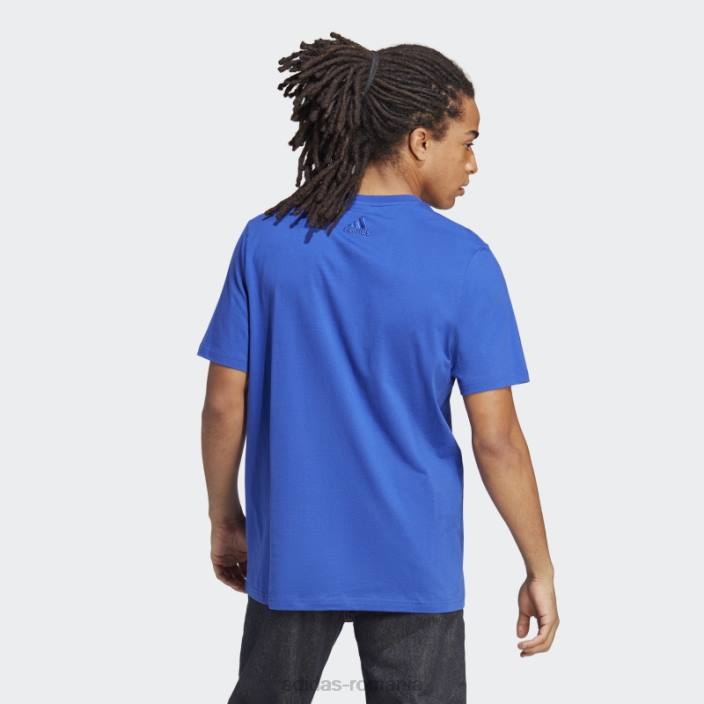 Adidas essentials tricou cu logo mare din tricou albastru adidas bărbați albastru 2JBN13536