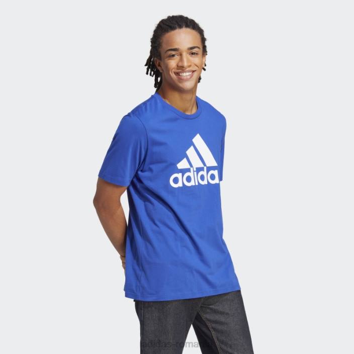 Adidas essentials tricou cu logo mare din tricou albastru adidas bărbați albastru 2JBN13536