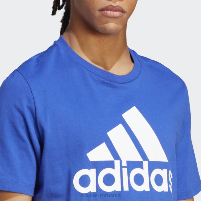 Adidas essentials tricou cu logo mare din tricou albastru adidas bărbați albastru 2JBN13536