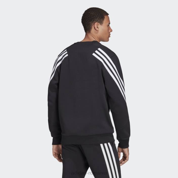 Adidas fashion future icons hanorac negru cu 3 dungi bărbați negru 2JBN6284