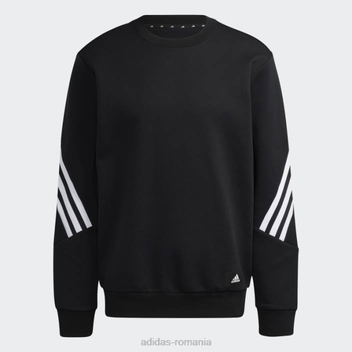 Adidas fashion future icons hanorac negru cu 3 dungi bărbați negru 2JBN6284