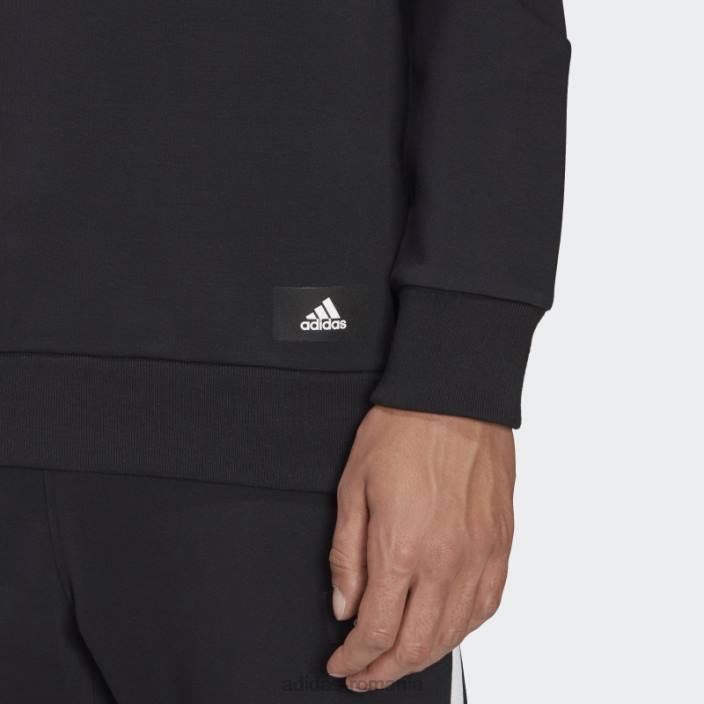 Adidas fashion future icons hanorac negru cu 3 dungi bărbați negru 2JBN6284