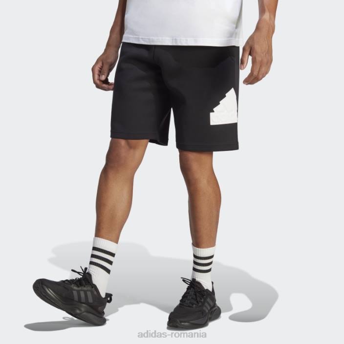 Adidas fashion future icons insignă de pantaloni scurți sport alb bărbați alb negru 2JBN4974