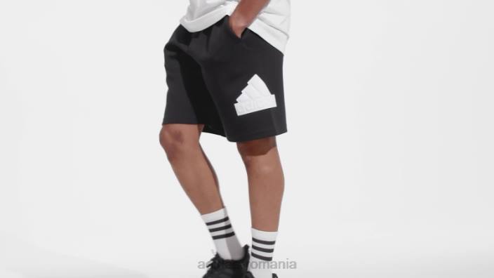 Adidas fashion future icons insignă de pantaloni scurți sport alb bărbați alb negru 2JBN4974