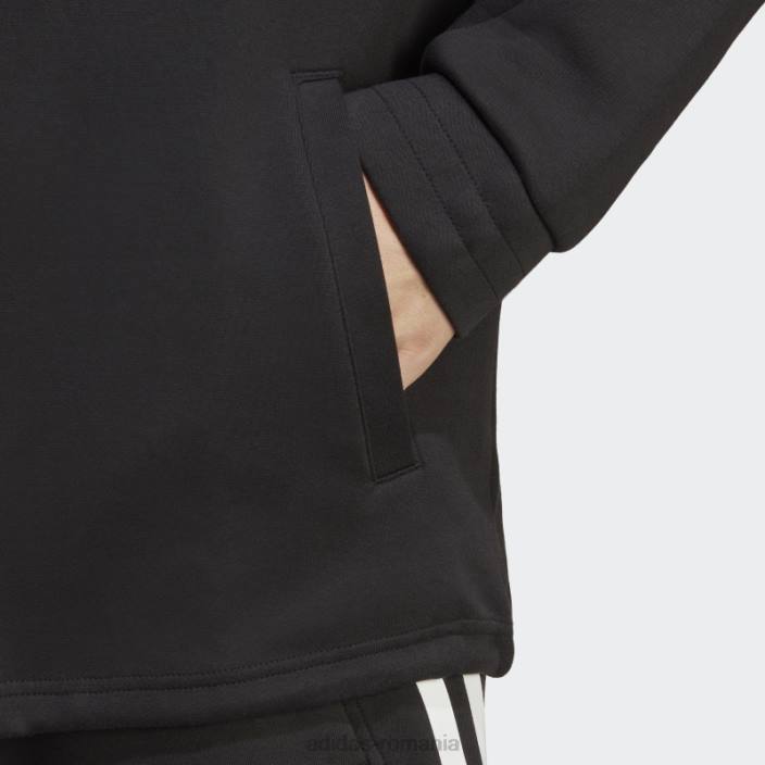 Adidas future icons jacheta antrenori 3 dungi neagra bărbați alb negru 2JBN4963