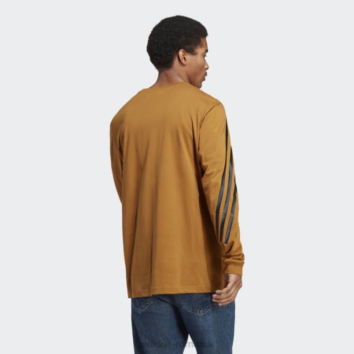Adidas future icons tricou cu mânecă lungă cu 3 dungi bronz adidas bărbați bronz 2JBN1020