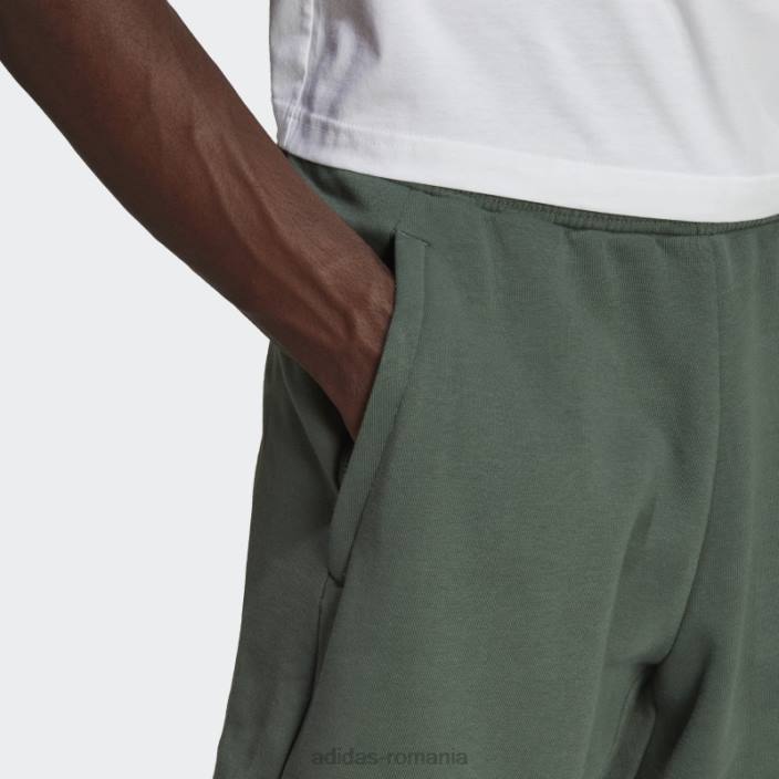 Adidas green oxide stadium fleece reciclat insignă de pantaloni scurți sport adidas bărbați oxid verde 2JBN7107