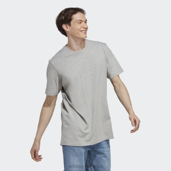 Adidas gri mediu all szn tee adidas bărbați gri mediu 2JBN4947