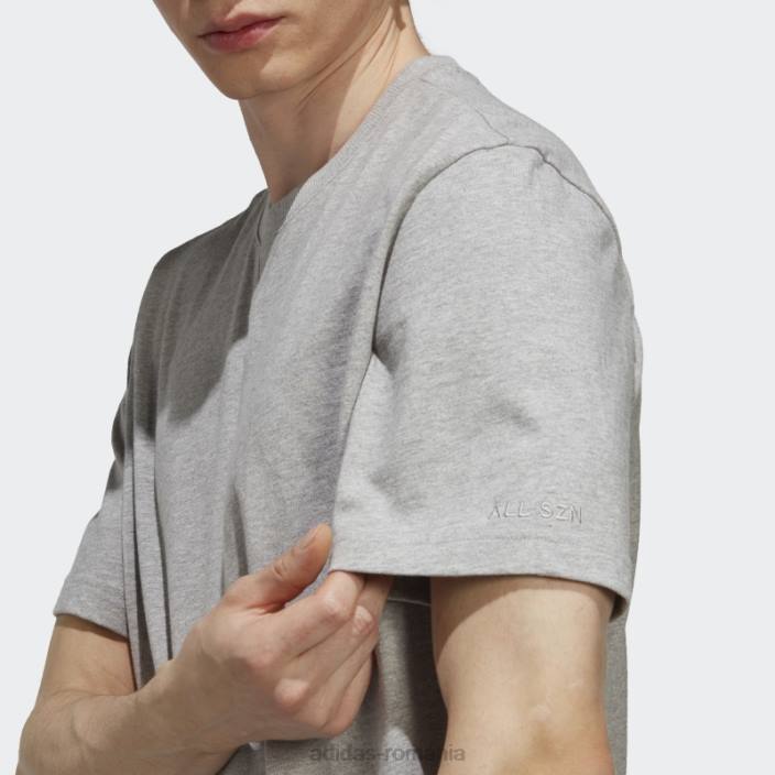 Adidas gri mediu all szn tee adidas bărbați gri mediu 2JBN4947