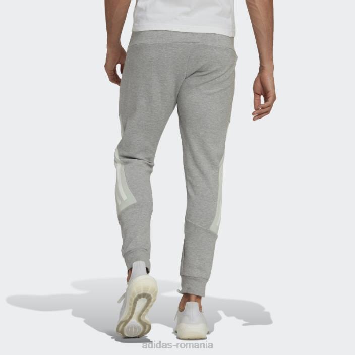 Adidas gri mediu icoane viitoare pantaloni cu 3 dungi bărbați gri mediu 2JBN7048
