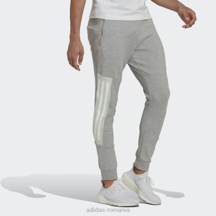 Adidas gri mediu icoane viitoare pantaloni cu 3 dungi bărbați gri mediu 2JBN7048