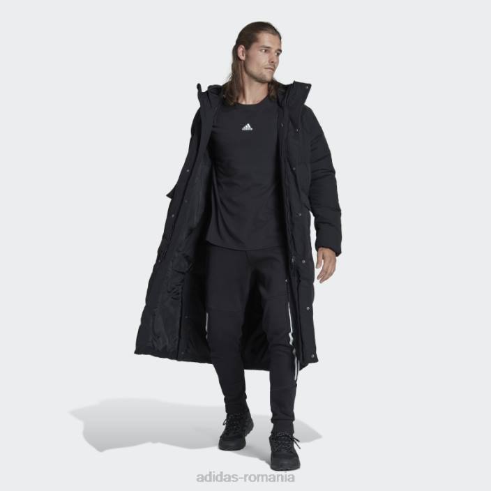 Adidas haină neagră cu puf mare bărbați negru 2JBN7000
