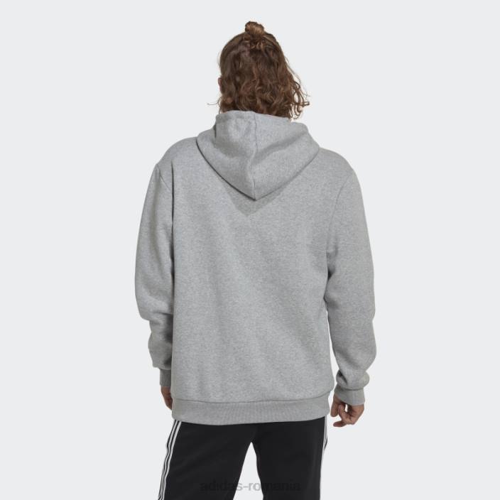 Adidas hanorac adidas cu imprimeu camuflat gri mediu essentials bărbați gri mediu 2JBN5295