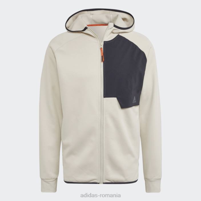 Adidas hanorac adidas din aluminiu x-city cu fermoar complet bărbați aluminiu/carbon 2JBN7083