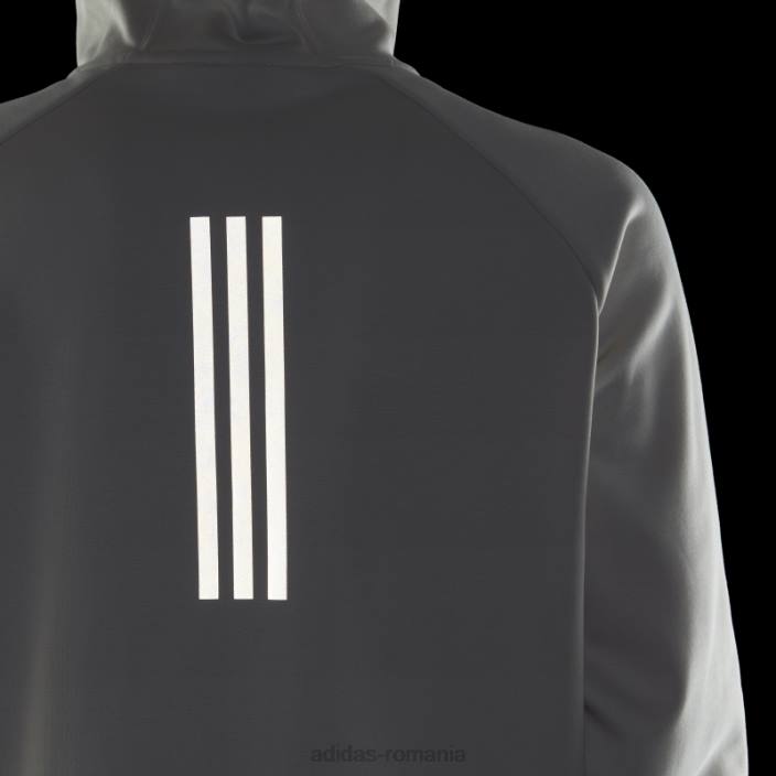 Adidas hanorac adidas din aluminiu x-city cu fermoar complet bărbați aluminiu/carbon 2JBN7083
