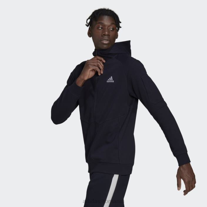 Adidas hanorac adidas essentials4gameday cu fermoar complet cerneală bărbați cerneală 2JBN6606