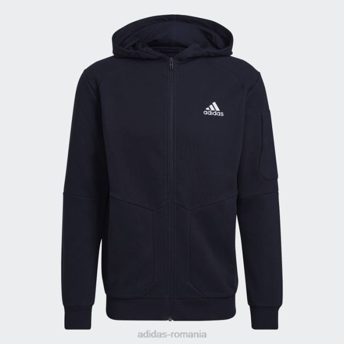 Adidas hanorac adidas essentials4gameday cu fermoar complet cerneală bărbați cerneală 2JBN6606