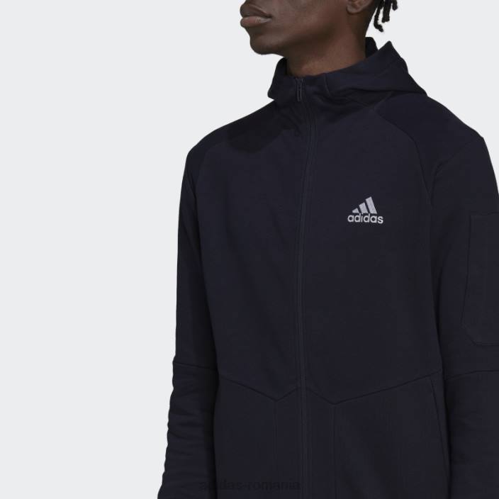 Adidas hanorac adidas essentials4gameday cu fermoar complet cerneală bărbați cerneală 2JBN6606