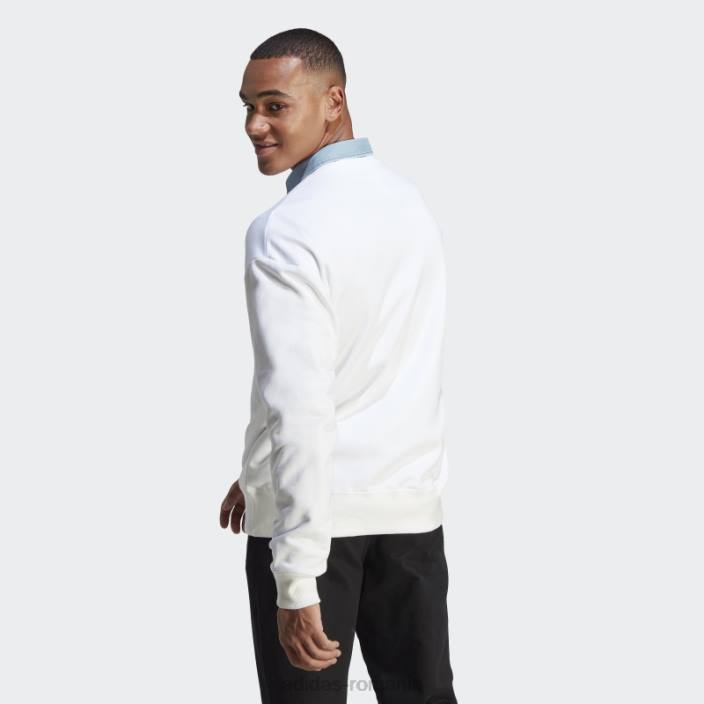 Adidas hanorac alb all szn french terry adidas bărbați alb 2JBN4983