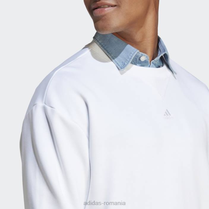 Adidas hanorac alb all szn french terry adidas bărbați alb 2JBN4983