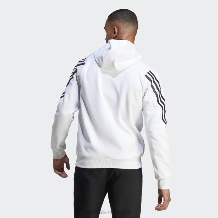 Adidas hanorac alb cu 3 dungi icoane viitoare bărbați alb 2JBN5036