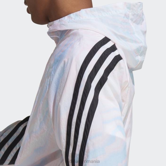 Adidas hanorac alb cu imprimeu peste tot cu icoane viitoare bărbați alb 2JBN5915