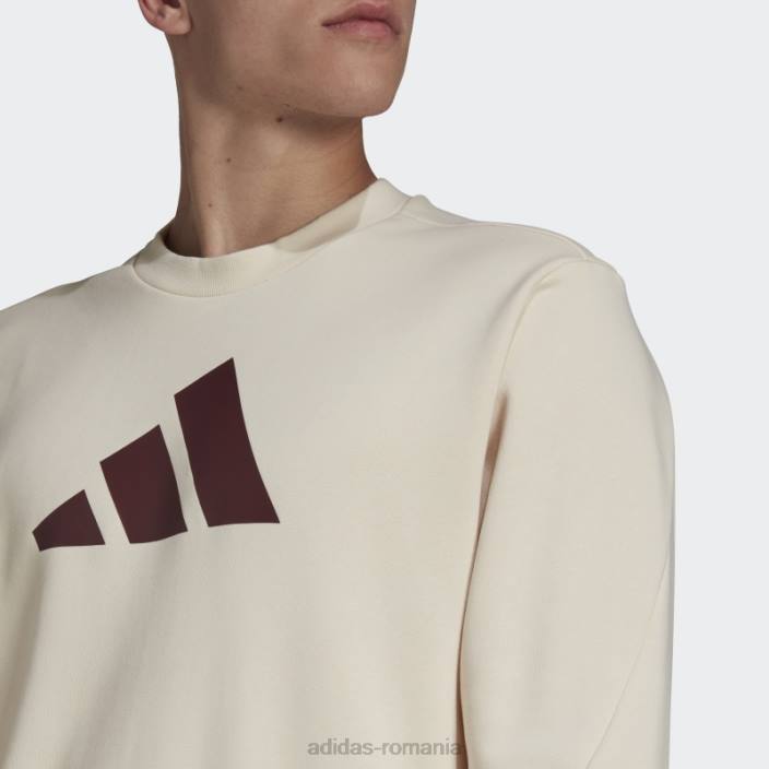 Adidas hanorac alb pentru echipajul future icons bărbați alb 2JBN6926