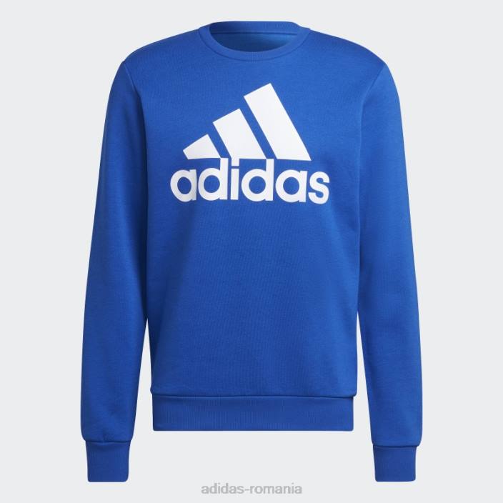 Adidas hanorac albastru regal essentials cu logo mare bărbați albastru regal/alb 2JBN14915