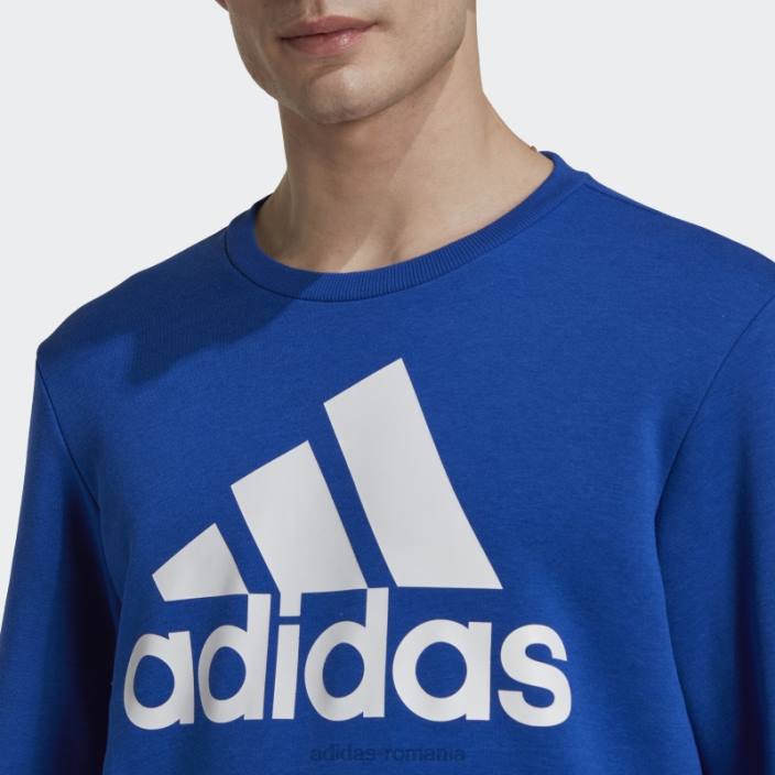 Adidas hanorac albastru regal essentials cu logo mare bărbați albastru regal/alb 2JBN14915