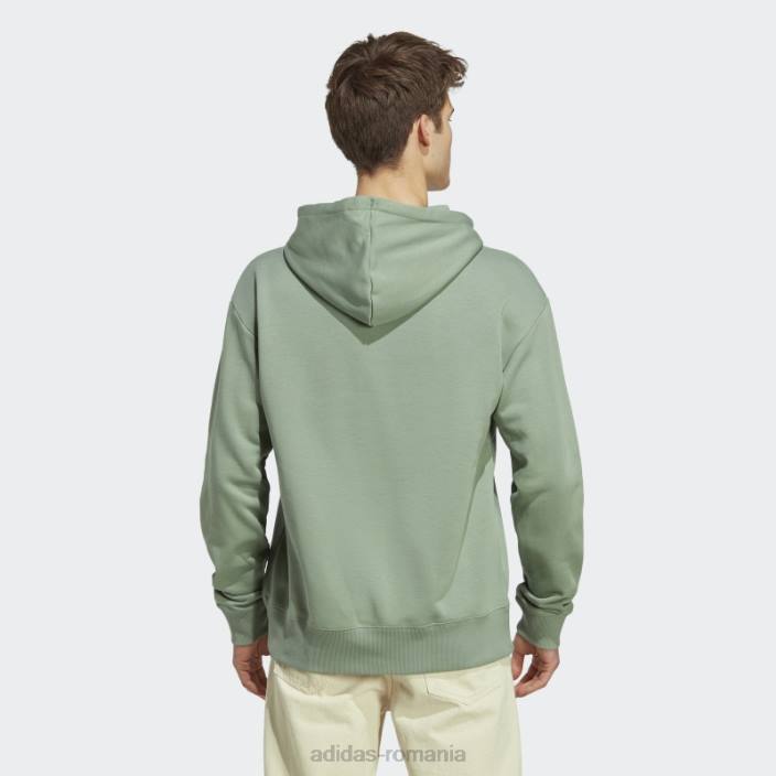 Adidas hanorac all szn french terry verde argintiu bărbați verde argintiu 2JBN5653
