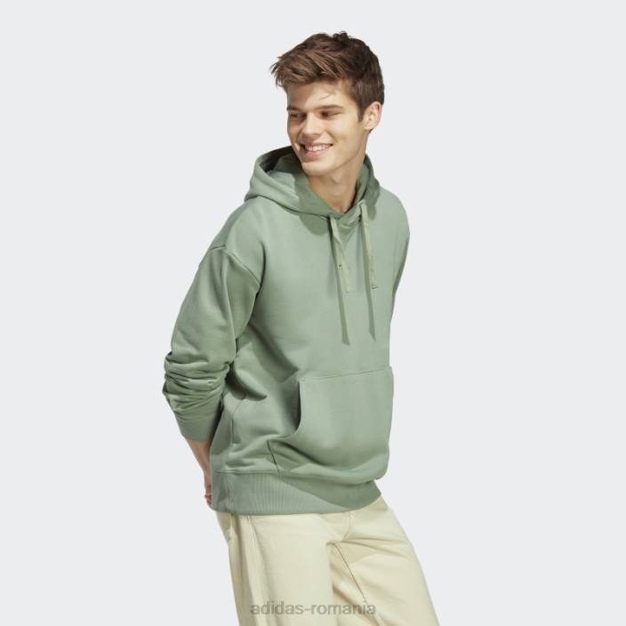Adidas hanorac all szn french terry verde argintiu bărbați verde argintiu 2JBN5653