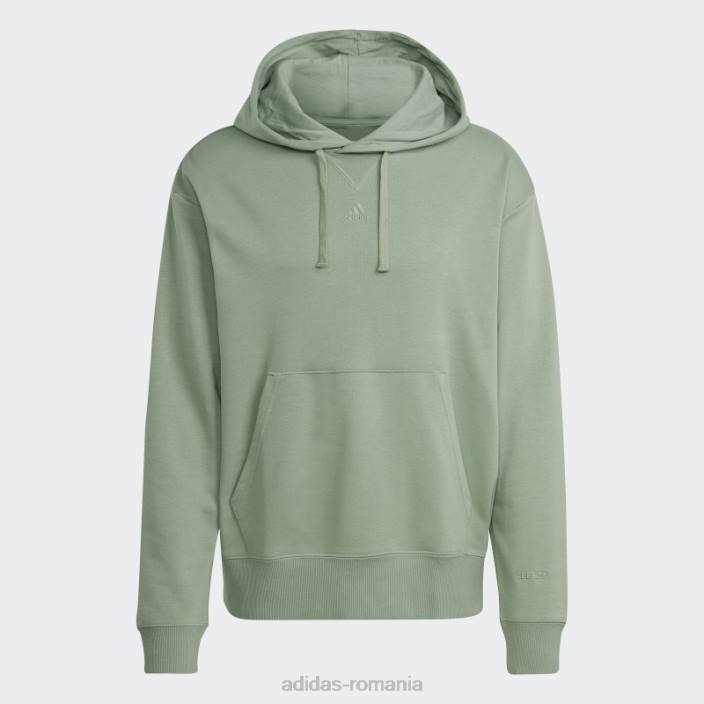 Adidas hanorac all szn french terry verde argintiu bărbați verde argintiu 2JBN5653