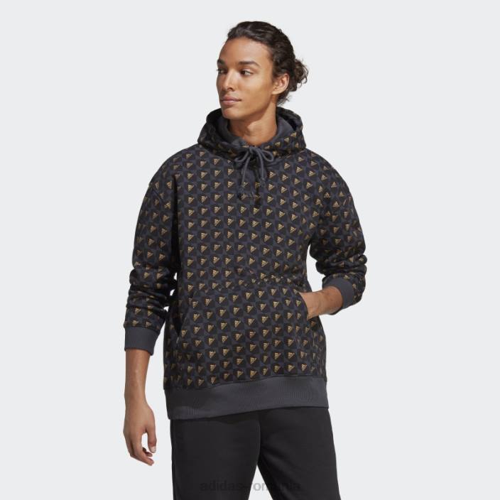 Adidas hanorac all szn x logomania carbon bărbați carbon/negru 2JBN13315
