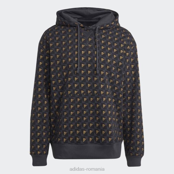Adidas hanorac all szn x logomania carbon bărbați carbon/negru 2JBN13315