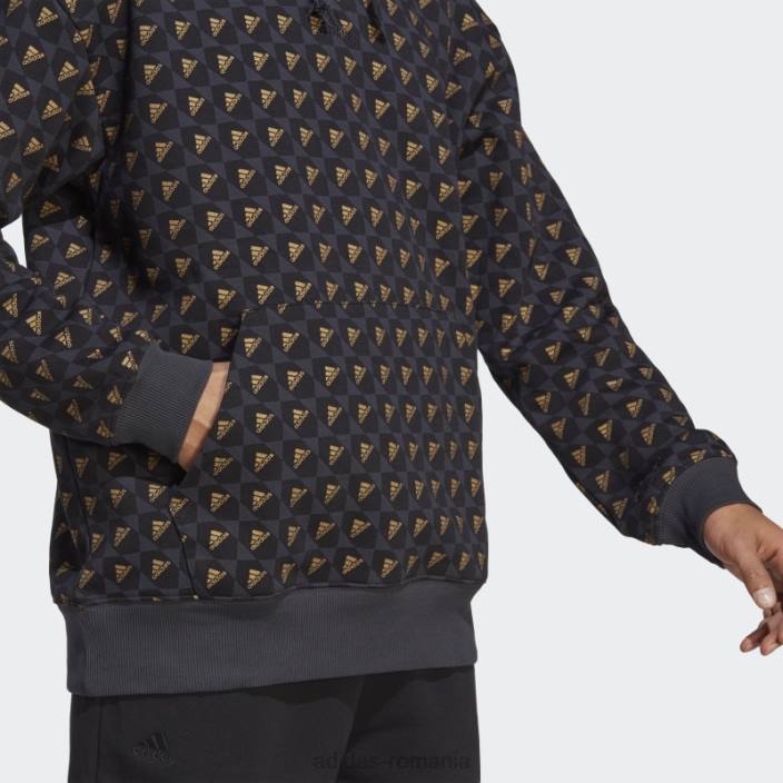 Adidas hanorac all szn x logomania carbon bărbați carbon/negru 2JBN13315