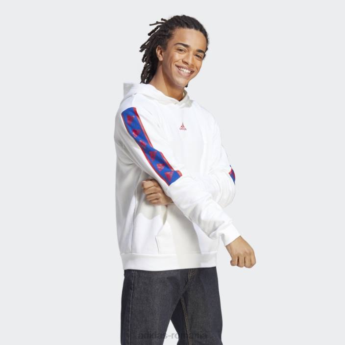 Adidas hanorac brandlove alb bărbați alb 2JBN4838