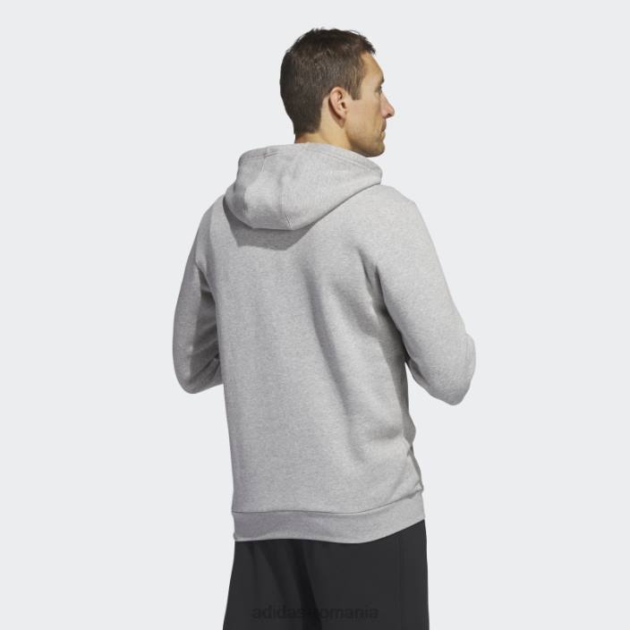 Adidas hanorac camo sportswear gri mediu bărbați gri mediu 2JBN5606