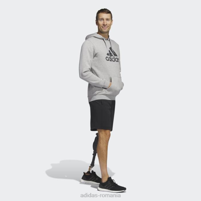 Adidas hanorac camo sportswear gri mediu bărbați gri mediu 2JBN5606