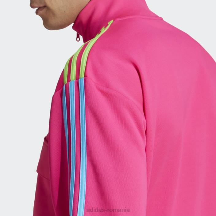 Adidas hanorac cu jumătate de fermoar kidcore fashion roz șoc bărbați roz șoc 2JBN5250