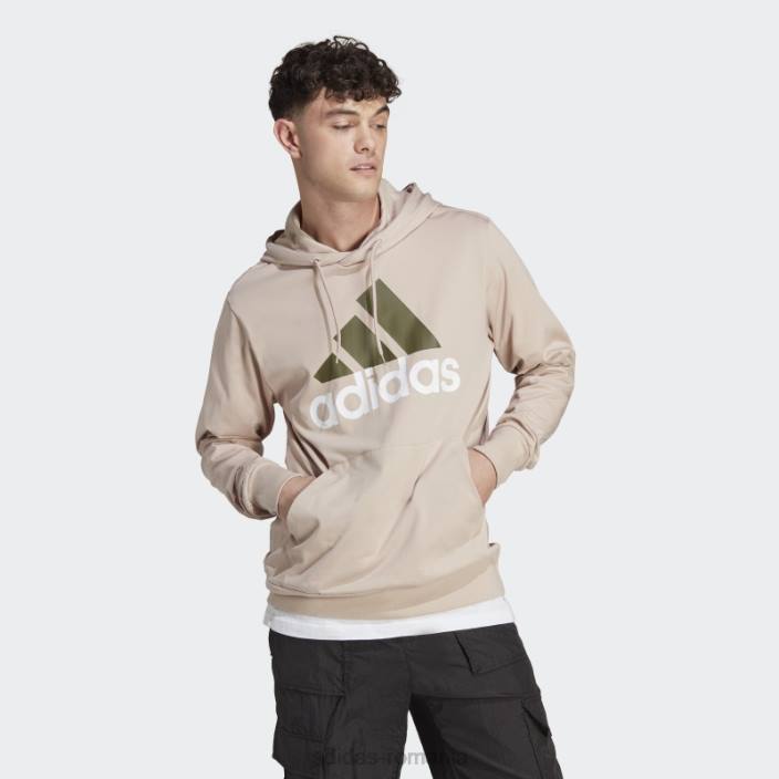 Adidas hanorac cu logo essentials taupe bărbați taupe 2JBN5893