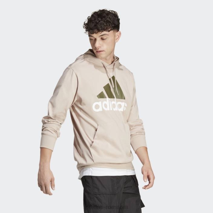 Adidas hanorac cu logo essentials taupe bărbați taupe 2JBN5893