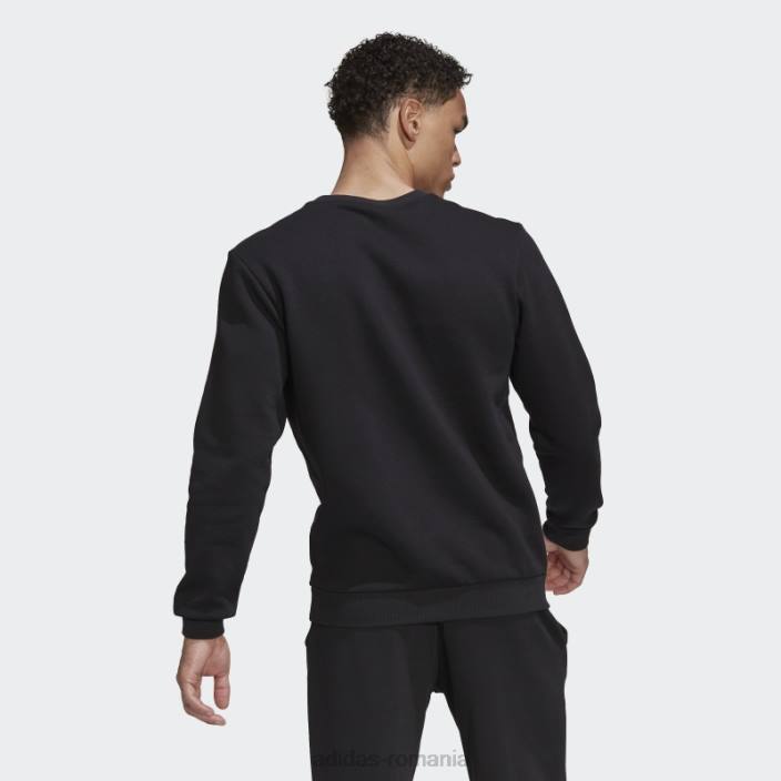 Adidas hanorac cu logo mare alb elegant bărbați alb negru 2JBN5359
