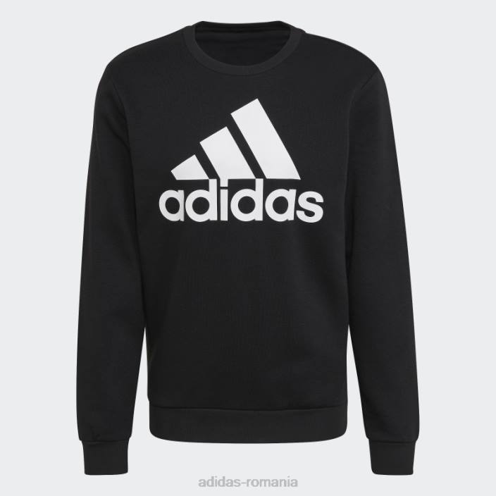 Adidas hanorac cu logo mare alb elegant bărbați alb negru 2JBN5359