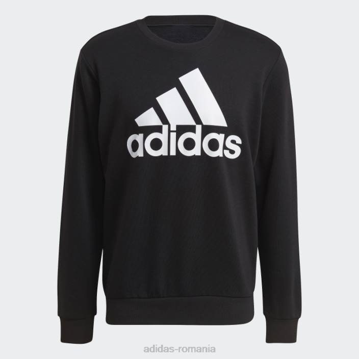 Adidas hanorac cu logo mare fashion essentials alb bărbați alb negru 2JBN1543