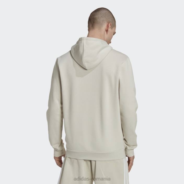 Adidas hanorac din aluminiu essentials fleece bărbați aluminiu/alb 2JBN7072