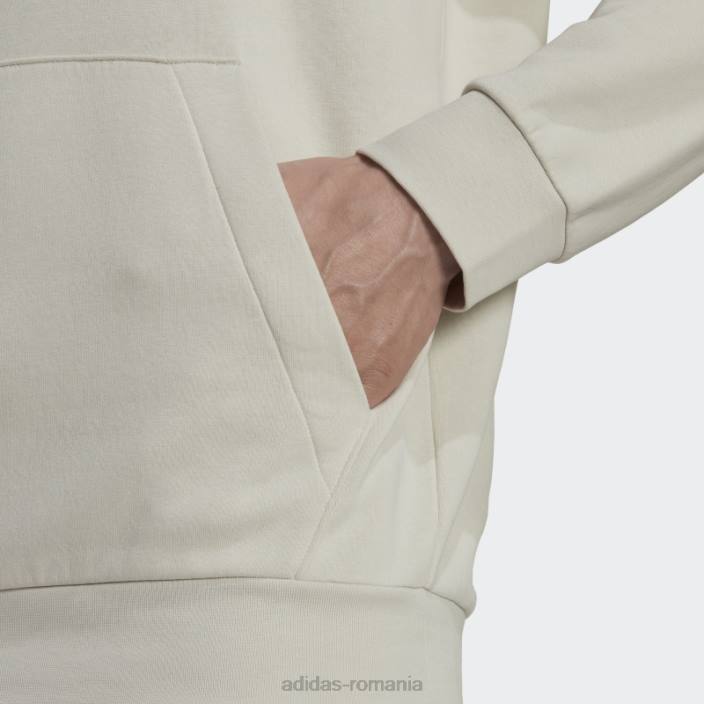 Adidas hanorac din aluminiu essentials fleece bărbați aluminiu/alb 2JBN7072
