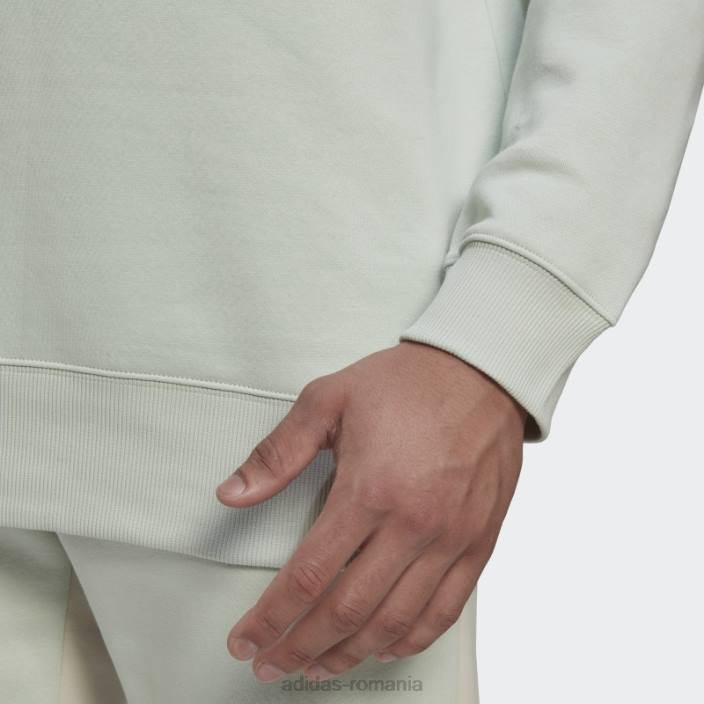 Adidas hanorac din bumbac fleece, cu umăr căzut, verde bărbați verde 2JBN6590